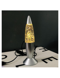 Lámpara de Lava LED USB Sezrgiu Cohete 18.5cm Luz Cálida