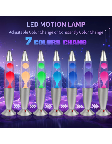 Lámpara de Movimiento LED GY 40 cm Sin Burbujas 7 Colores