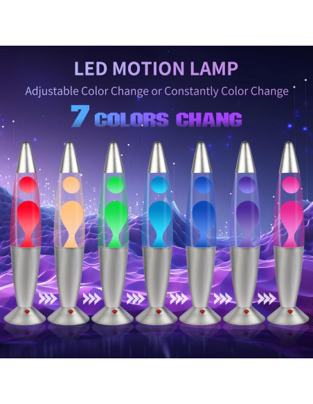 Lámpara de Movimiento LED GY 40 cm Sin Burbujas 7 Colores