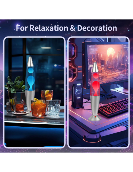 Lámpara de Movimiento LED GY 40 cm Sin Burbujas 7 Colores