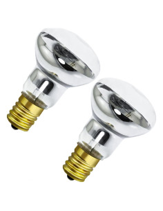 Bombilla de Lámpara de Lava R39 30W E17 2 Pack Blanca Cálida