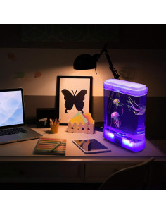 Lámpara de Medusas Iluminada Playlearn - Acuario Cambiante 26.67cm 2