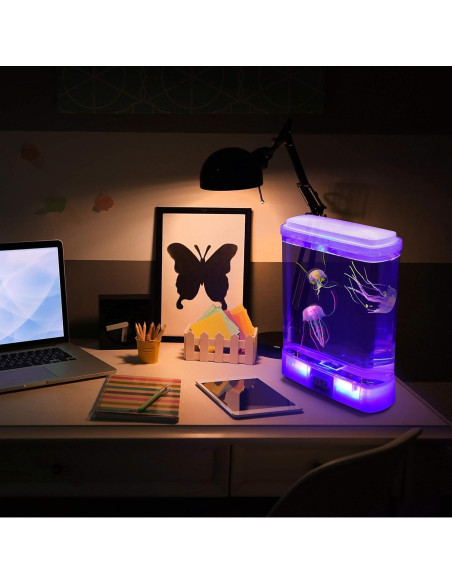 Lámpara de Medusas Iluminada Playlearn - Acuario Cambiante 26.67cm