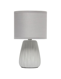 Lámpara de Mesa Cerámica Simple Designs LT1138 Gris 28 cm