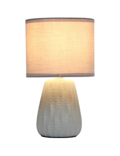 Lámpara de Mesa Cerámica Simple Designs LT1138 Gris 28 cm 2