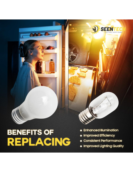 Bombillas LED Seentech 8206232A 40W para Microondas y Refrigeradores
