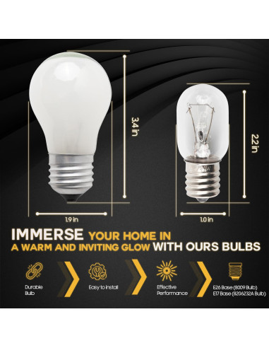 Bombillas LED Seentech 8206232A 40W para Microondas y Refrigeradores