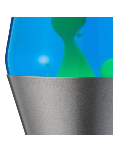 Lámpara Lava Original 14.5" Aurora Borealis Cera Púrpura