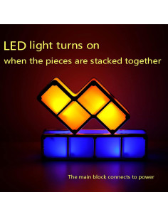 Luz Nocturna LED VEEKI Apilable 7 Colores para Niños 2