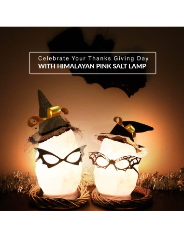 Lámpara de Sal Blanca Himalayan Glow, 15W, Hecha a Mano