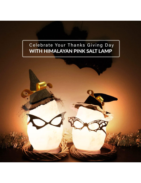 Lámpara de Sal Blanca Himalayan Glow, 15W, Hecha a Mano