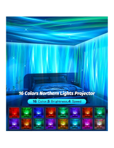 Proyector de Luces del Norte LITOHOM 16 Colores Control Remoto 2