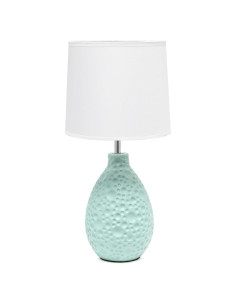 Lámpara de Mesa Simple Designs LT2003-BLU Cerámica Azul 36cm