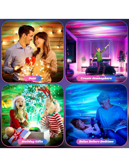 Proyector de Auroras Boreales Proran XK100 con Ruido Blanco