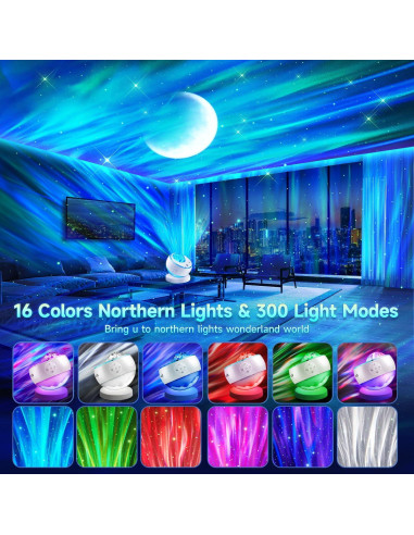 Proyector de Galaxia TK CO.,Ltd con 16 Colores y Bluetooth