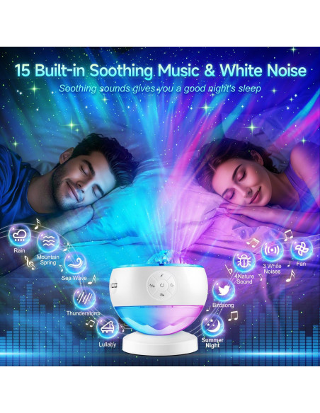 Proyector de Galaxia TK CO.,Ltd con 16 Colores y Bluetooth