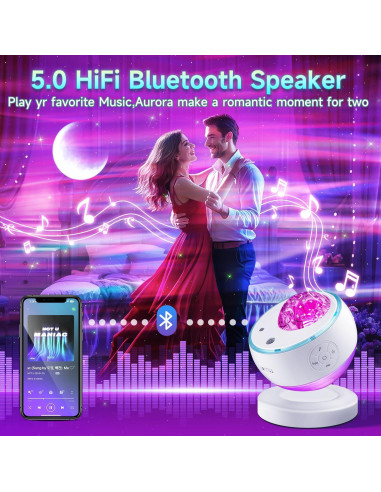 Proyector de Galaxia TK CO.,Ltd con 16 Colores y Bluetooth