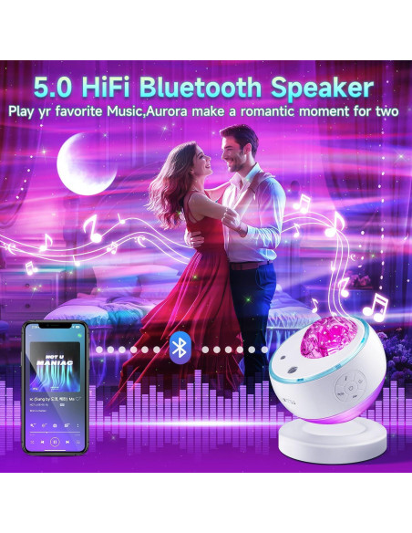 Proyector de Galaxia TK CO.,Ltd con 16 Colores y Bluetooth