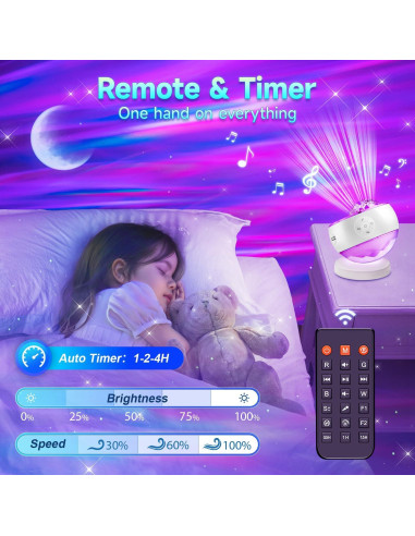 Proyector de Galaxia TK CO.,Ltd con 16 Colores y Bluetooth