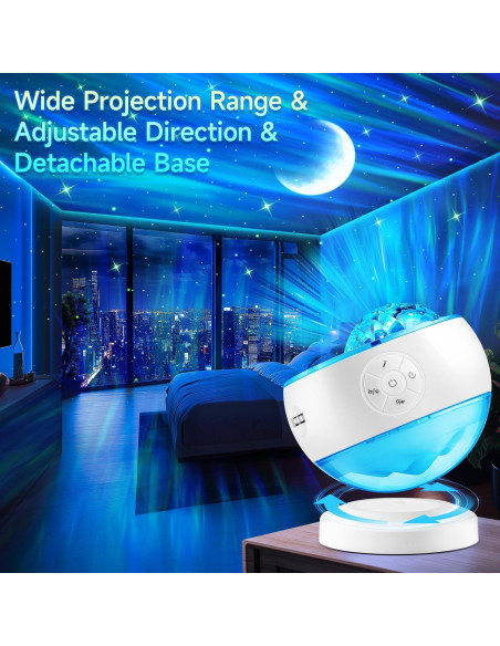Proyector de Galaxia TK CO.,Ltd con 16 Colores y Bluetooth