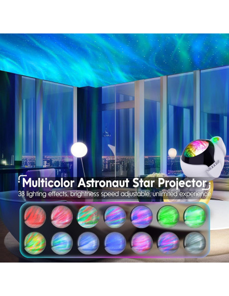 Proyector Galáctico Astronauta Rossetta con Control Remoto