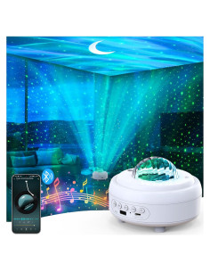 Proyector de Estrellas y Auroras HUMIIEYE DY105 con Altavoz Bluetooth