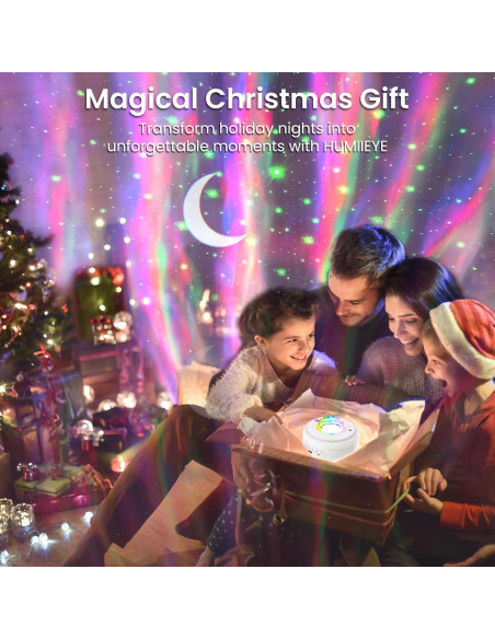 Proyector de Estrellas y Auroras HUMIIEYE DY105 con Altavoz Bluetooth