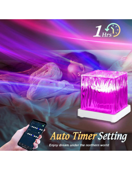 Proyector de Luz Aurora WRRLIGHT con 16 Colores y Control Remoto