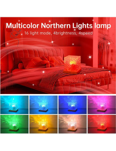 Proyector de Luces del Norte Bullishman 16 Colores LED Regulable 2