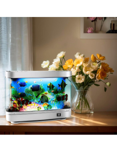 Lámpara Acuática Decorativa PTAHON 30 cm Luz Nocturna Relax