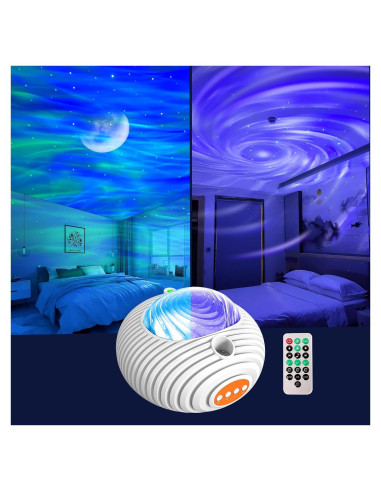 Proyector Estelar ELITUN K-1106 con 14 Colores y Ruido Blanco