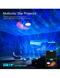 Proyector de Estrellas LUNALE BL-XK03 con Altavoz Bluetooth 2