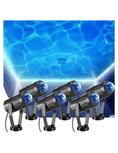 Proyector de Luz Efecto Agua LED 6 Pcs Riakrum 400 lm