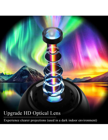 Proyector de Estrellas Galaxia Luz Nocturna Portátil 11.4cm