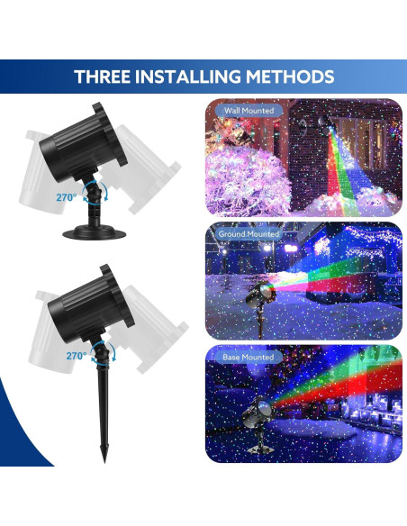 Proyector Láser RGB ZHONGSHAN SE369 para Exterior IP65 Proyector Láser RGB ZHONGSHAN SE369 para Exterior IP65