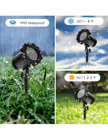 Proyector Láser RGB ZHONGSHAN SE369 para Exterior IP65