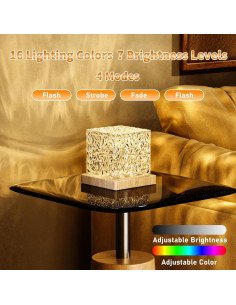 Luz Nocturna Proyector KVKVMO 16 Colores Control Remoto 11cm 2