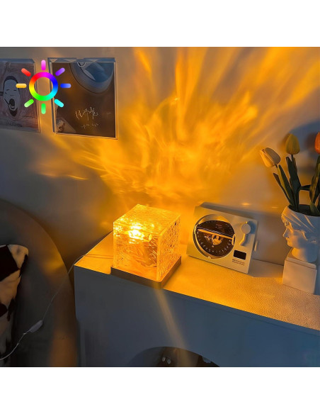 Luz Nocturna Proyector KVKVMO 16 Colores Control Remoto 11cm