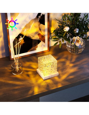 Luz Nocturna Proyector KVKVMO 16 Colores Control Remoto 11cm