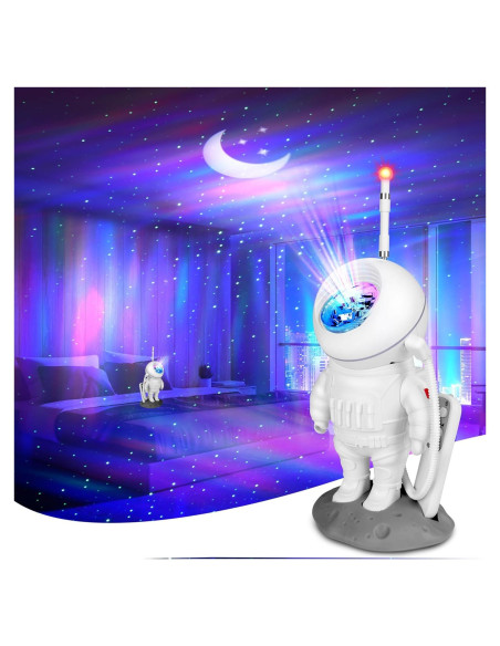 Proyector de Estrellas LBTP Astronauta LED 12 Efectos 24cm