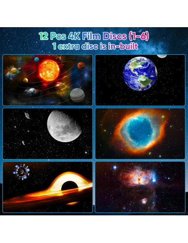 Proyector de Galaxia FlyEagle BL-HJ07 con 13 Discos HD