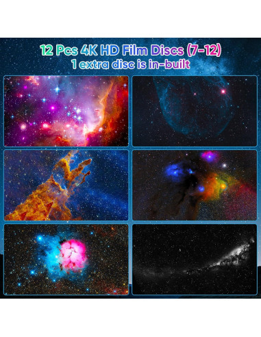 Proyector de Galaxia FlyEagle BL-HJ07 con 13 Discos HD