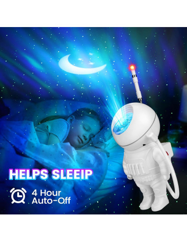 Proyector de Estrellas LBTP Astronauta LED 12 Efectos 24cm