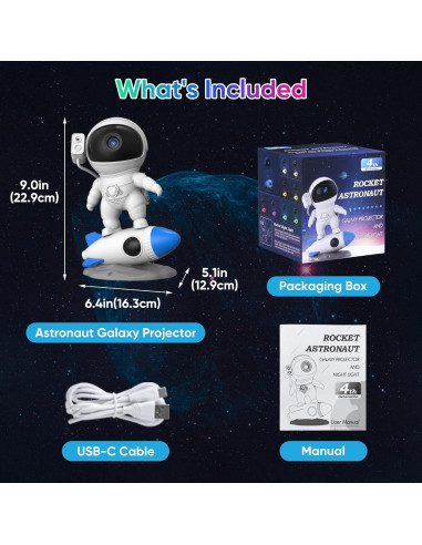 Proyector de Galaxia FlyEagle BL-HJ07 con 13 Discos HD