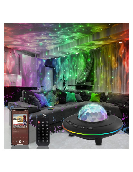 Proyector Estelar Mycket con Altavoz Bluetooth y Control Remoto
