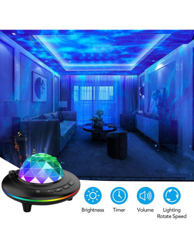 Proyector Estelar Mycket con Altavoz Bluetooth y Control Remoto