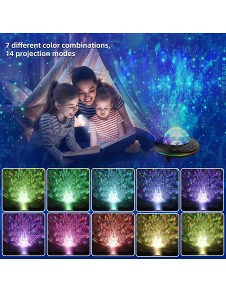 Proyector Estelar Mycket con Altavoz Bluetooth y Control Remoto