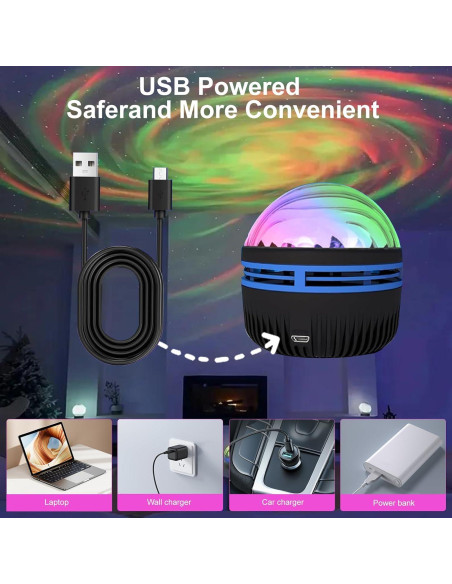 Proyector de Galaxia MAXROCK HDT-B con Control Remoto 10cm