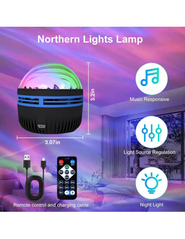 Proyector de Galaxia MAXROCK HDT-B con Control Remoto 10cm