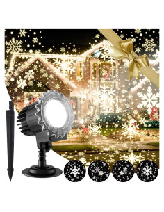 Proyector de Copos de Nieve Smarich 9W Impermeable para Navidad